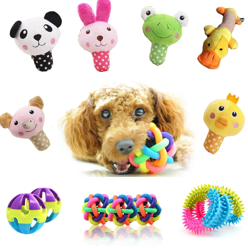 11 Styles Cute Animal Dog Toys Pet Puppy Chew Squeaker Squeak Plush