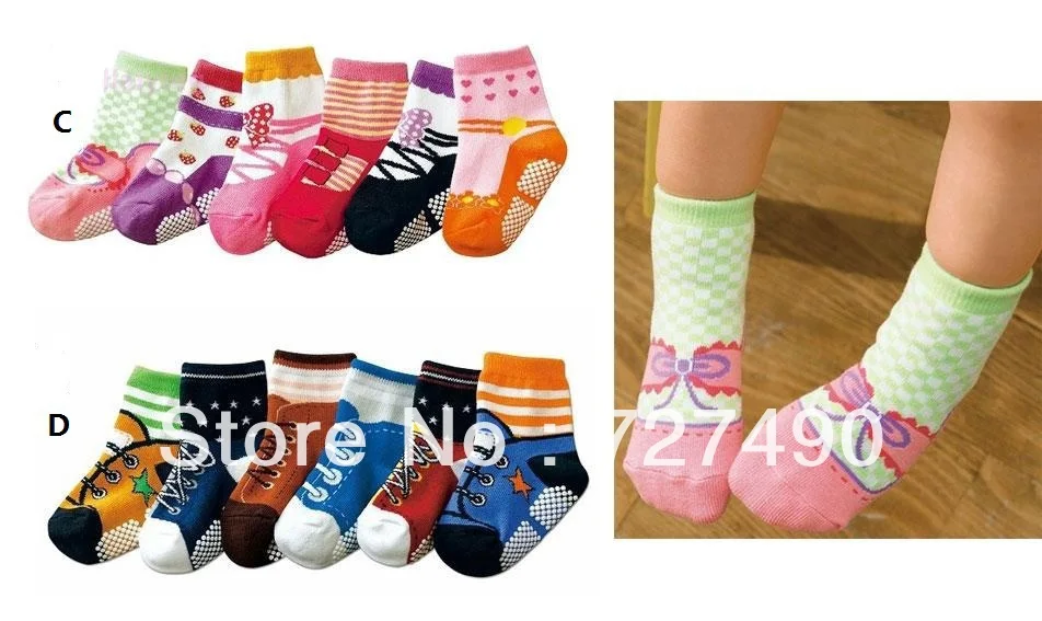 Нескользящие носки для мальчиков и девочек новые носки унисекс для маленьких детей ясельного возраста YFF