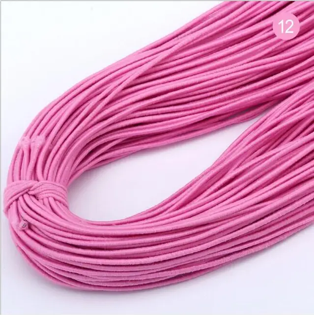 13Yard 0.8mm Colorful Stretchy Round Elastic Band Rope Rubber String Line  Beading Bead Cord DIY Jewelry Making Bracelet Necklace