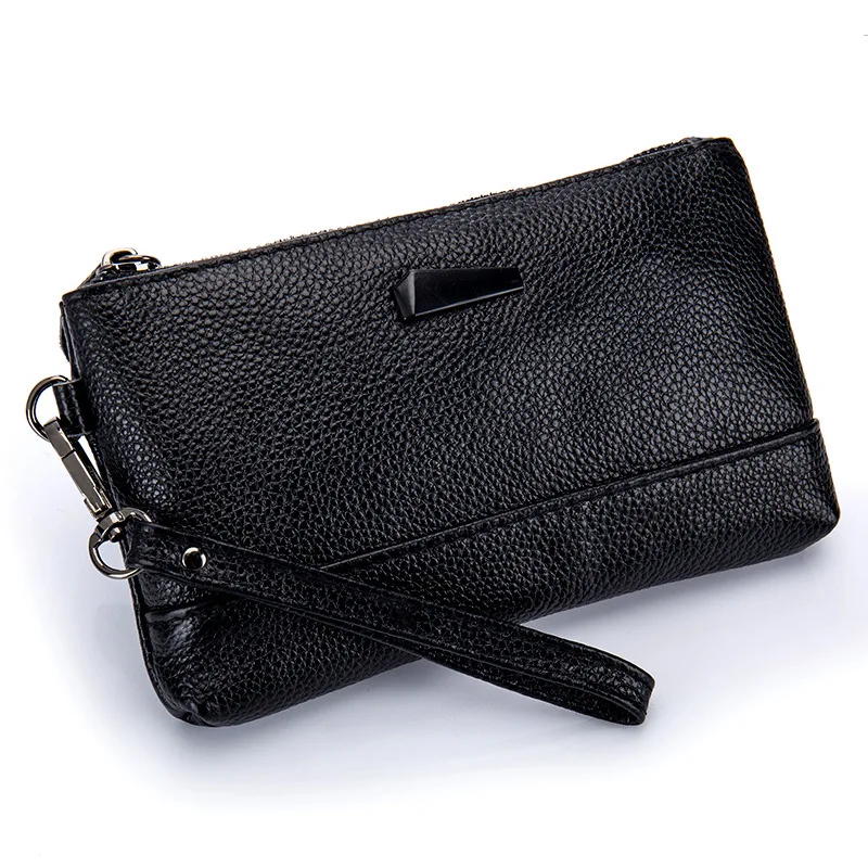 soft leather clutch purse