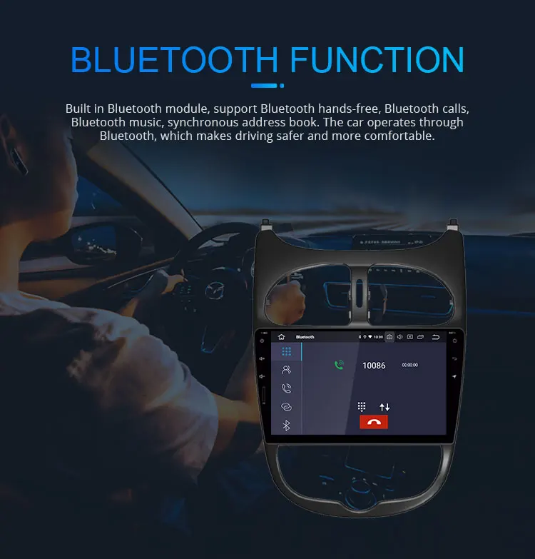 Top LJHANG 9" Android 9.0 Car Radio Multimedia Player For Peugeot 206 2000-2014 2015 2016 GPS Navi 1DIN Auto Stereo HeadUnit WIFI fm 7