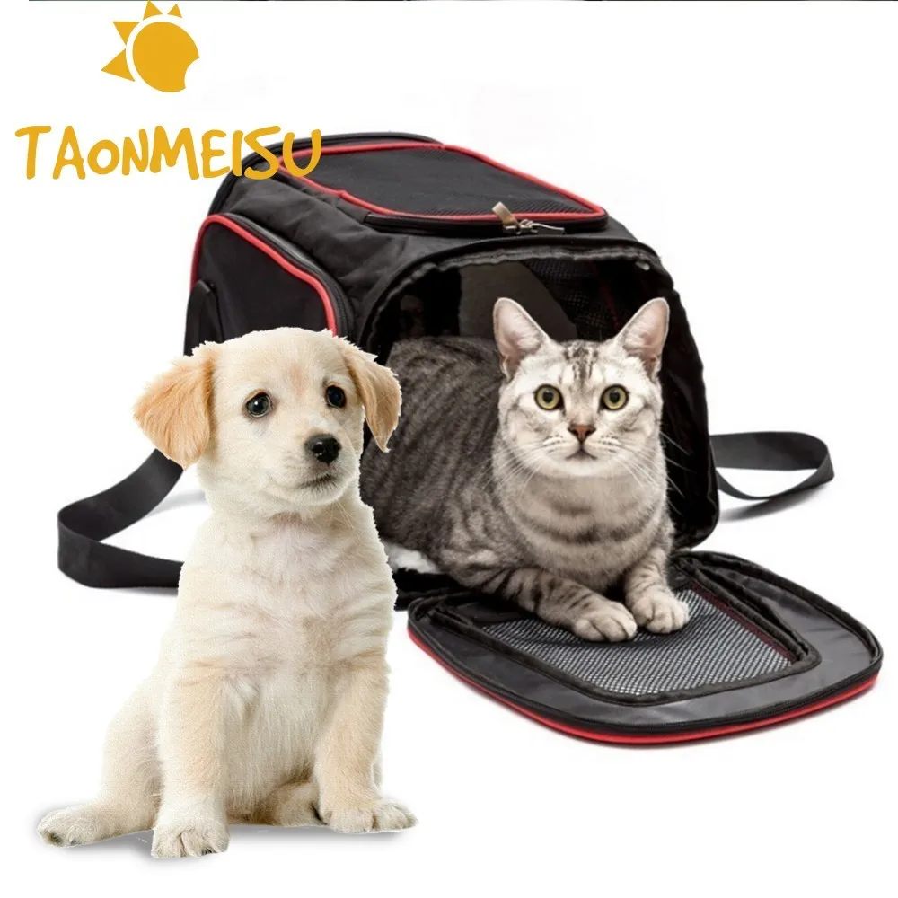 Pet carriers four sides expanded dog bag Puppy car travel bag Dog