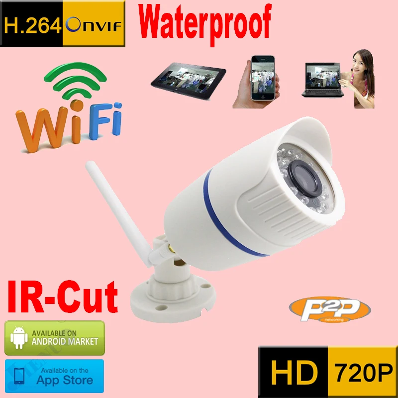 Ip-камера 720p wifi cctv система безопасности Водонепроницаемая беспроводная