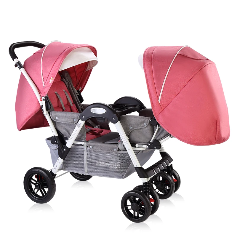 

hot sell baby twins carriage Babyfond twins Baby stroller Can Sit Down And Fold Babys Face To Face trolley