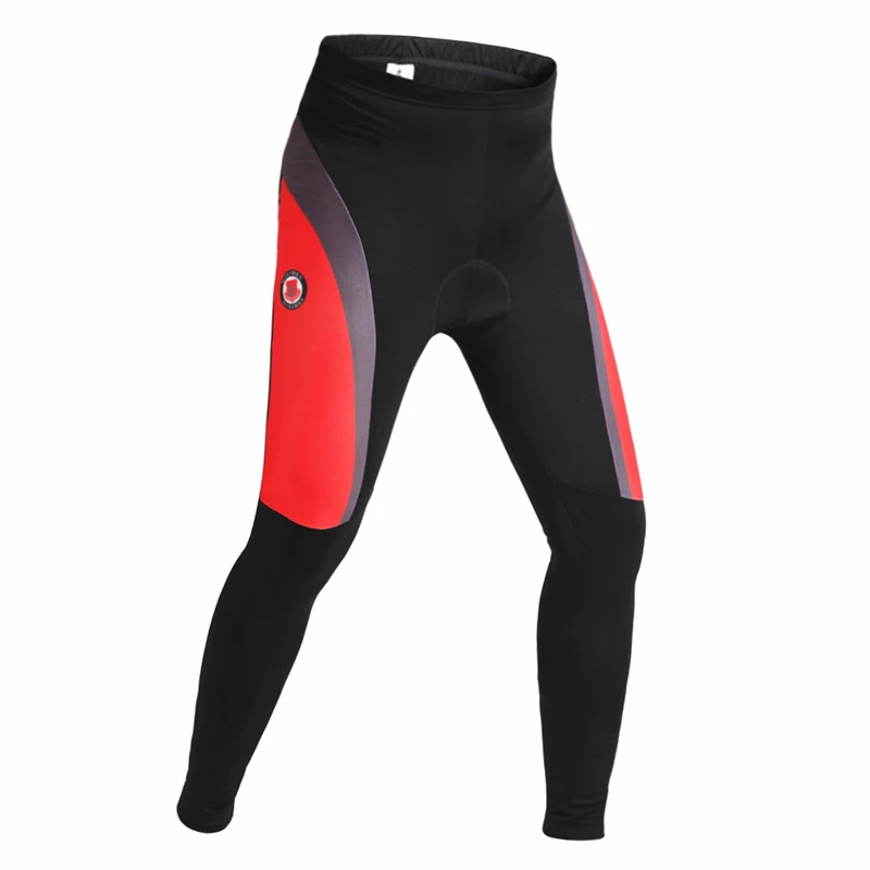 WOLFBIKE Unisex Cycling Padded Pants Windproof Fleece Thermal Winter Pants Bike Windbreak Pants