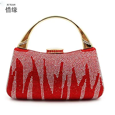 

XIYUAN BRAND luxury European and American Ladies Clutch Handbag Women Evening Bag Bridal Wedding Party Women shoulder Bag Purse