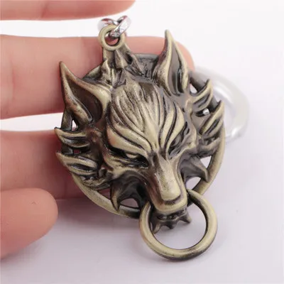 5 видов аниме Финал &quotFantasy Wolf&quot модель головы Брелок Панк Сплав Металл Chaveiro для