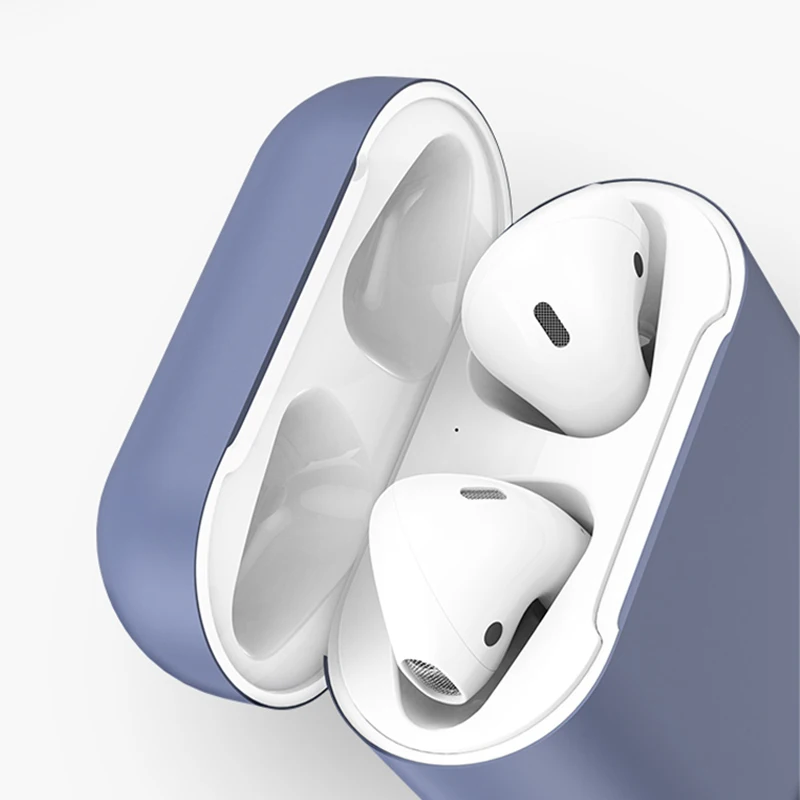 Беспроводной Bluetooth чехол для наушников для Airpods 2 силиконовый чехол мягкий резиновый полный защитный чехол для Airpods 2 Чехол