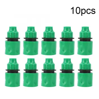 

10PCS Plastic Garden Watering Fitting 3/8" Water Hose Tap Connector Quick Connect Pipe Connection