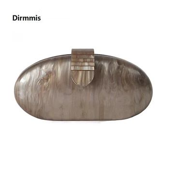 New Brand Fashion Wallet Women Acrylic Cute Long Round Evening Bag Woman Solid Marble Luxury Party Prom Handbag Casual Clutch brand fashion designer women new acrylic brown beige patchwork evening bag luxury party handbag woman checkered box clutch purse