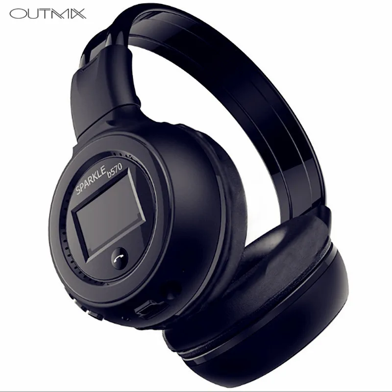 OUTMIX B570 активные шумоподавления Hi-Fi стерео Bluetooth наушники Беспроводная гарнитура с микрофоном FM радио Micro SD карта воспроизведения