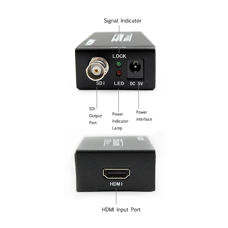 HDMI к SDI конвертер поддержка вещания HDMI сигнала на 3g/SD/HD-SDI сигнал для X360BOX/PS3/STB/SDI монитор/SDI система монтажа