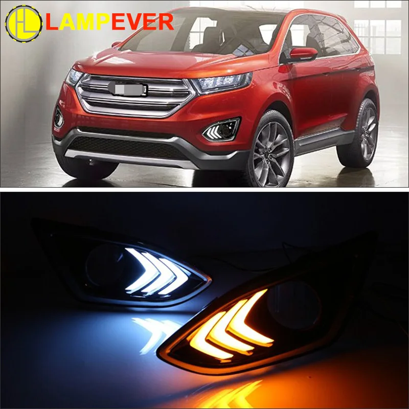 Lampever 12V 6000k LED DRL Kit Daytime running light for Ford Edge 2015