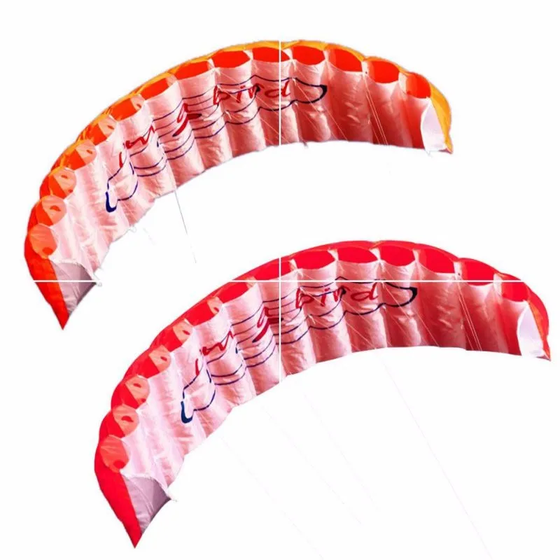 Нейлоновый парашют двойной линии трюк воздушный змей Parapente Parafoil путешествия парапланеризм Kitesurf спортивная игрушка аксессуары