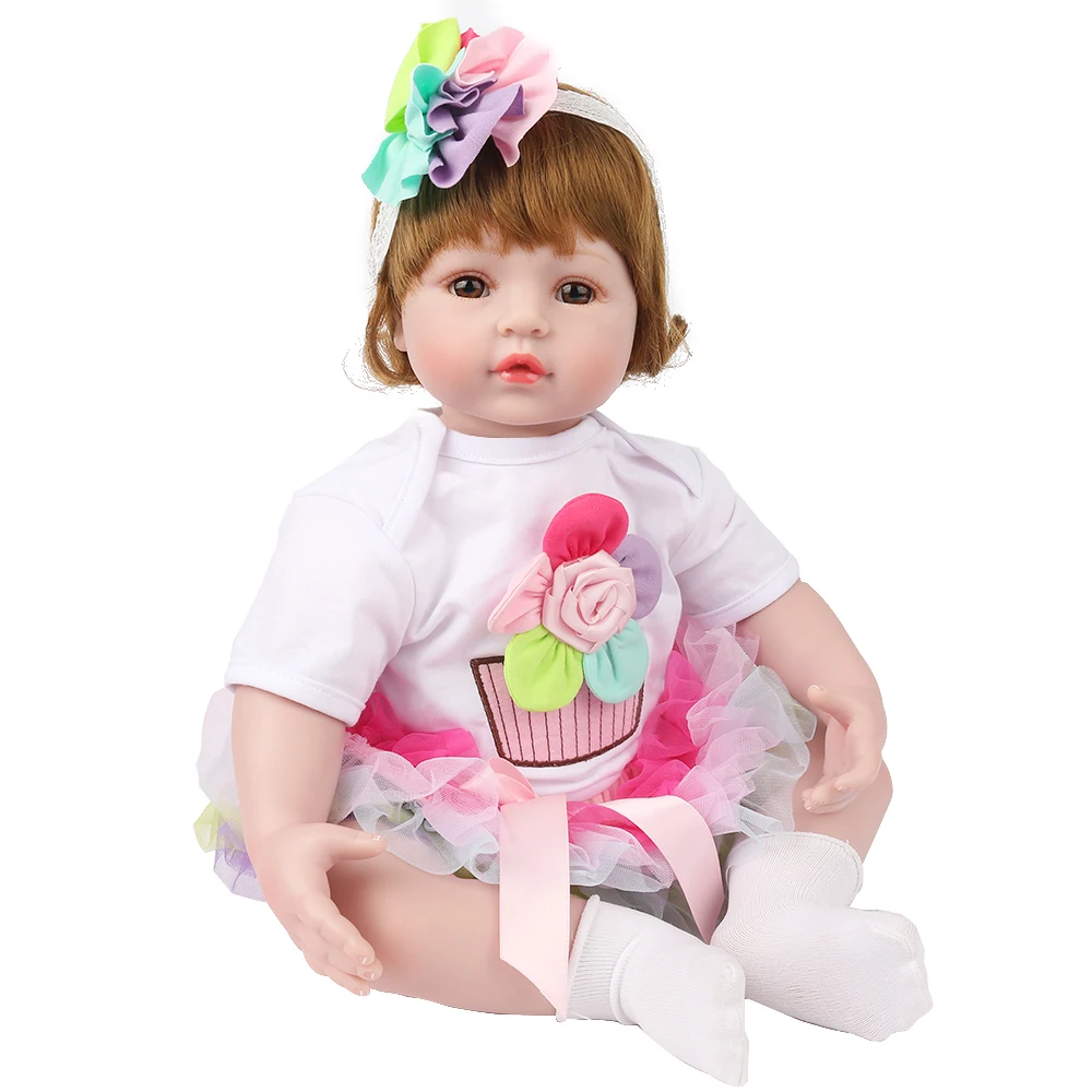 KAYDORA 22Inch 55cm Silicone Reborn Baby Dolls Baby Alive Adorable Lifelike Toddler Kids Toys Flower Birthday Christmas Gift KAYDORA 22Inch 55cm Silicone Reborn Baby Dolls Baby Alive Adorable Lifelike Toddler Kids Toys Flower Birthday Christmas Gift
