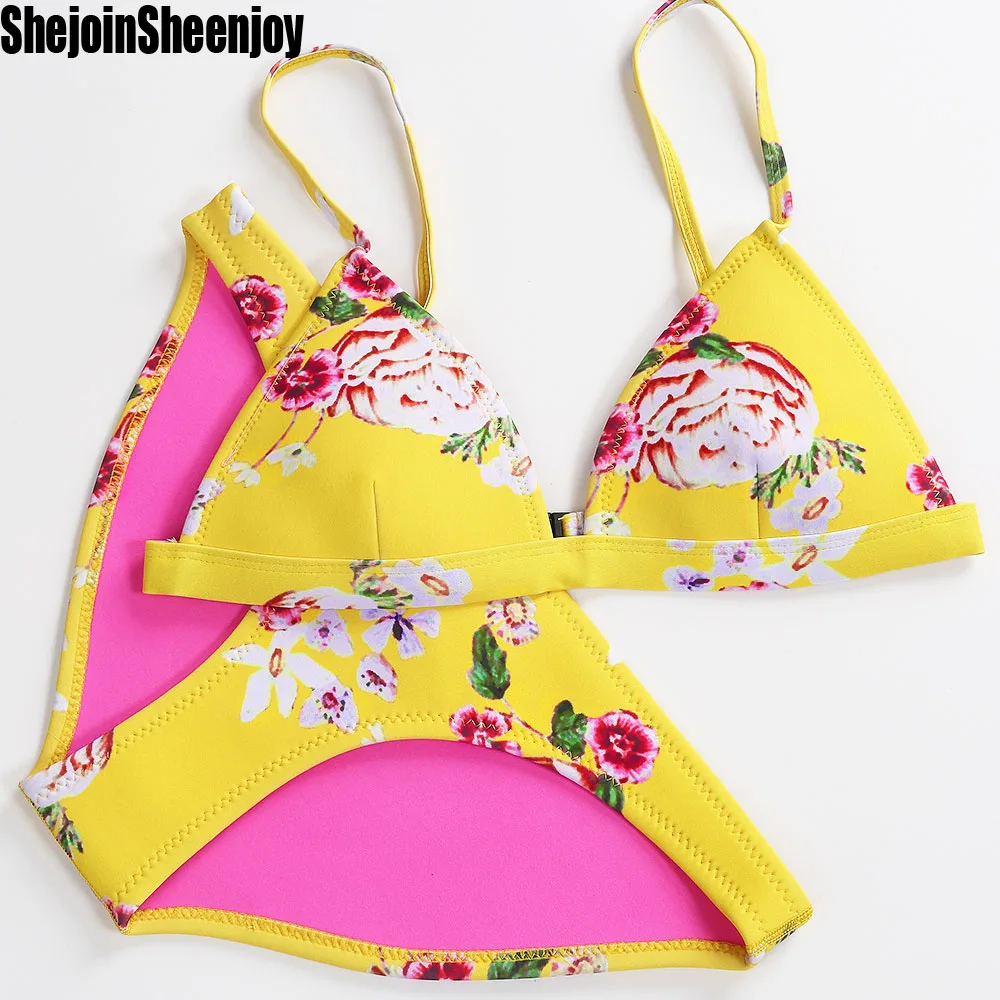 Brand Bikini 2018 Real Neoprene Swimwear Women Swi...