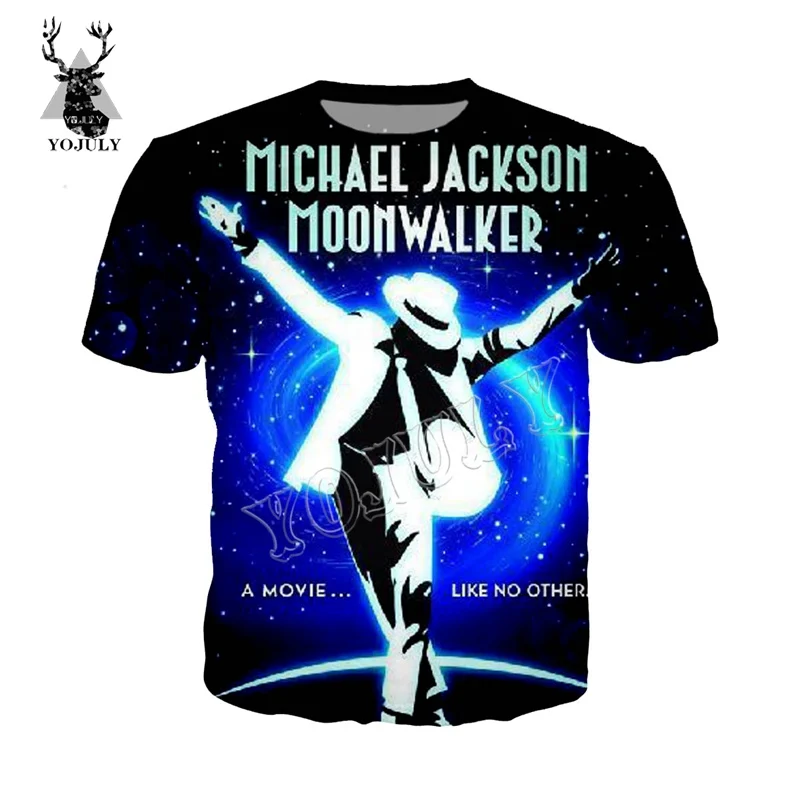 

YOJULY Michael Jackson 3D Print T-shirt Men/Women Streetwear Fashion Casual O-neck T shirt Unisex Summer Short Sleeve tshirt t68