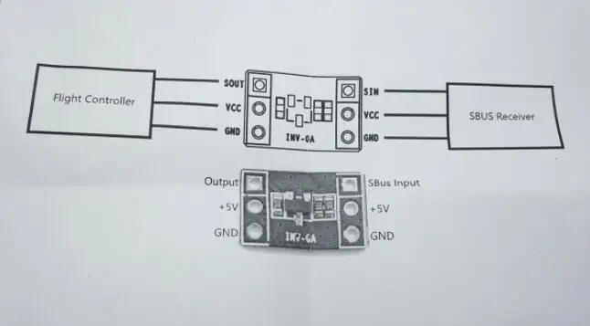 Мини микро SBUS инвертор INV-OA инвертировать сигнал SBUS к нормальному UART для управления полетом 2g