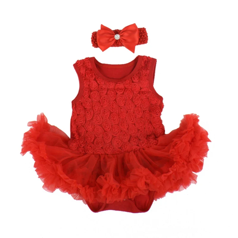 

Baby Toddler Ruffles Tutu Dress Romper One-Piece Outfits Baby Dresses