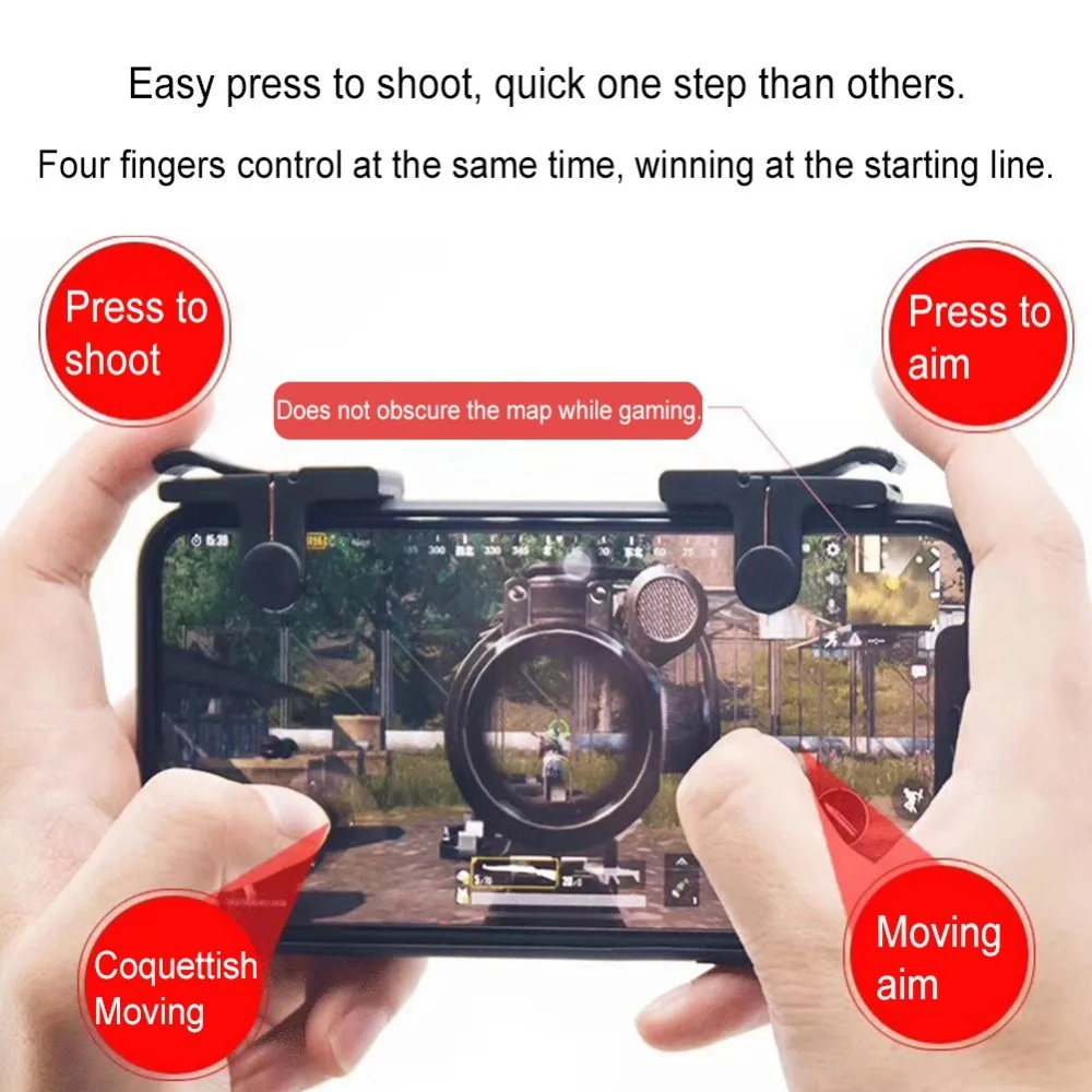 

Phone game controller gamepad for pubg L1 R1 Shooter Game Mobile phone remote control lever Gaming Trigger Fire Button
