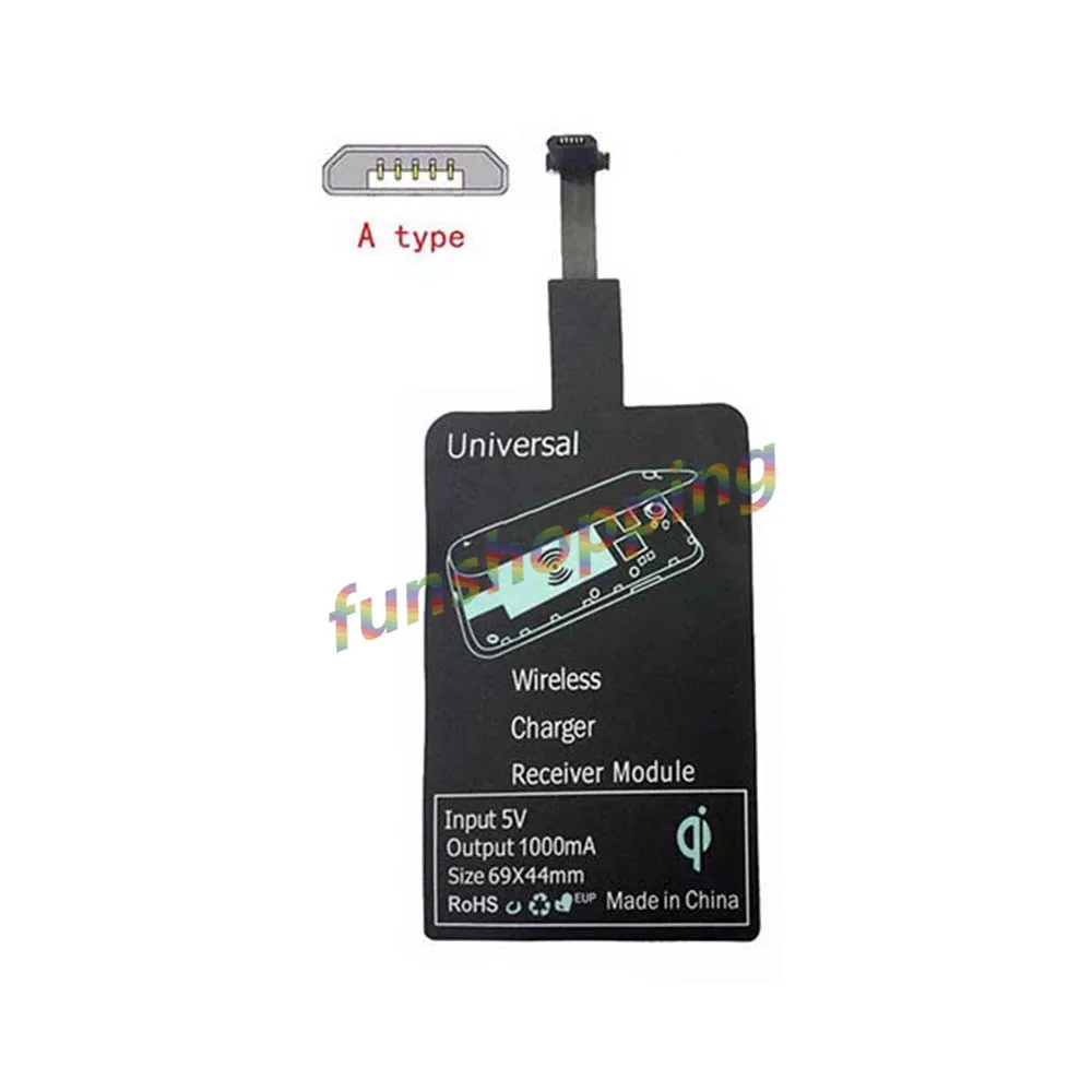 Universal Qi Wireless Charger Receiver Charging Adapter