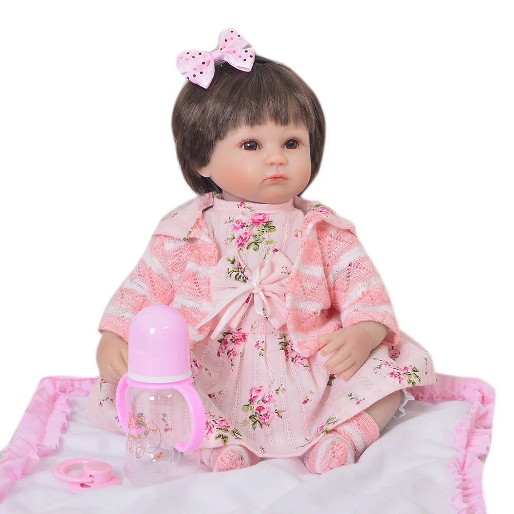 

42cm Silicone Reborn Baby Doll Baby Alive Realistic Boneca lol Lifelike Real Girl Doll bebe toddler Reborn 17"Birthday Xmas toys