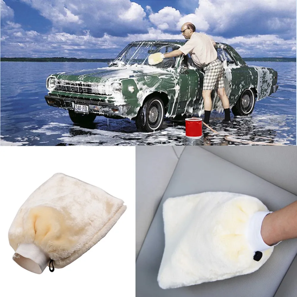 Полезная рукавица из микрофибры для мытья автомобиля, моющая перчатка для чистки, Полирующий шампунь, тряпка для пыли, щетка для ухода за автомобилем 25x16,6 см