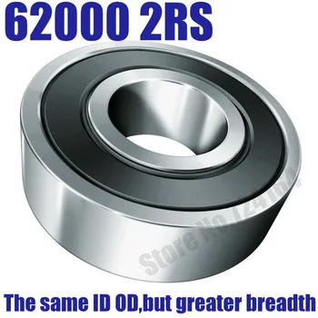 

10PCS Free Shipping Special bearings 62000 2RS 62000-2RS 10X26X10 10*26*10mm Double Shielded Deep Ball Bearings Large breadth