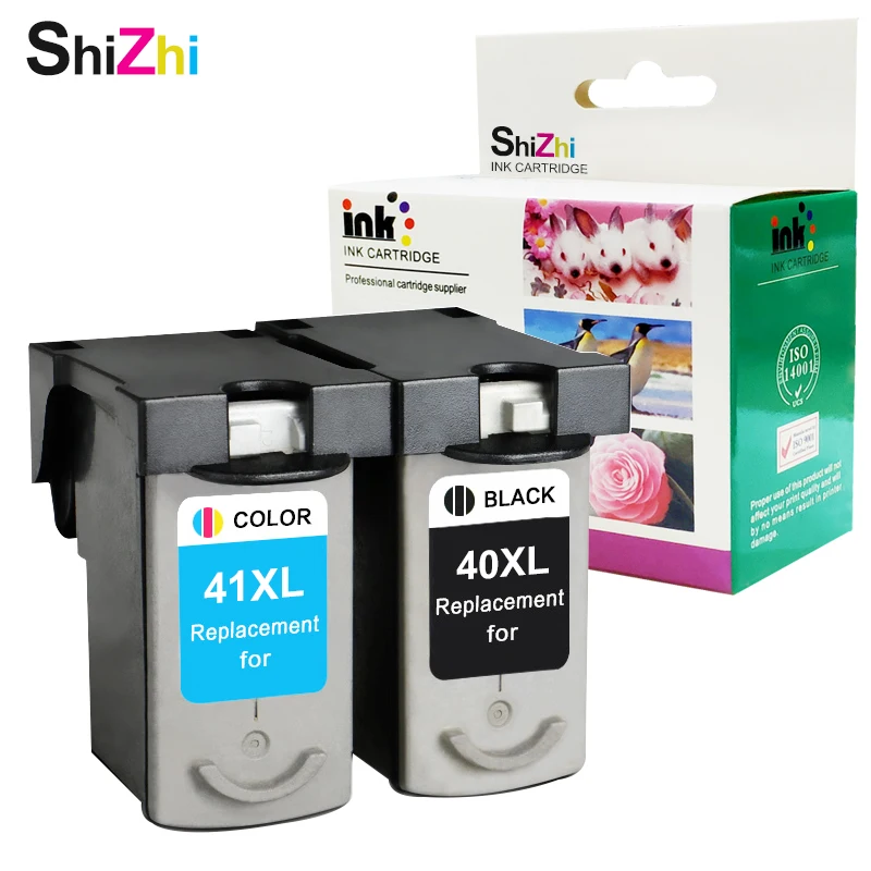 Чернильный картридж SHIZHI совместимый с PG 40 XL CL 41xl для Canon Pixma iP1600 iP1700 iP1800 iP2600 MP140 MP150