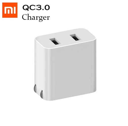 Оригинальное портативное зарядное устройство Xiaomi Dual USB US plug Mini Quick Charge QC3.0 9V = 2A/12V = 1.5A/5V = 2.4A Max 18-20W Dual USB port - Тип штекера: Standard Version