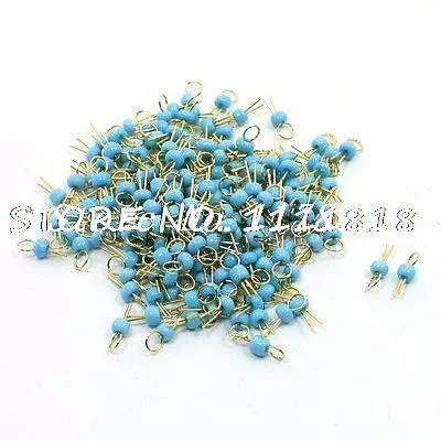 

200Pcs Blue Ceramic Bead Gold Plated Copper Solder Probe PCB Test Pin