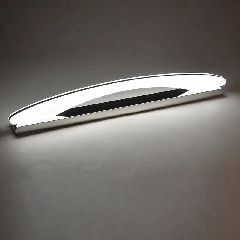 58 80 90 100 120 CM Moderne Wandlamp Led wandleuchte Edelstahl stahl Wandleuchte Für Badezimmerspiegel Frontlampe Licht Badezimmerlampe Preise