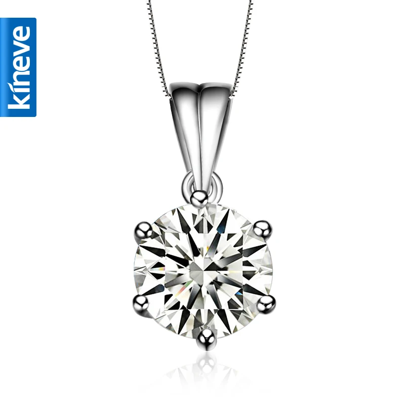 platinum plated pure silver necklace women's pendant necklace cubic