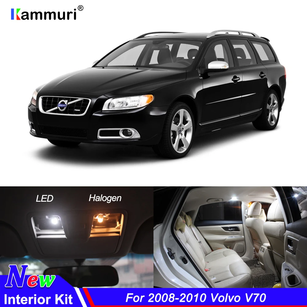 11Pcs No Error Canbus White LED Car Interior Light Package Kit For 2008