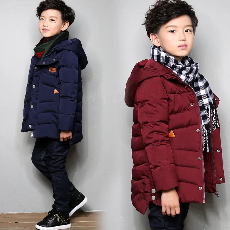 Зимняя куртка для мальчиков; одежда для детей; хлопковая куртка для мальчиков; теплое плотное зимнее пальто для мальчиков; детская зимняя куртка с хлопковой подкладкой и капюшоном