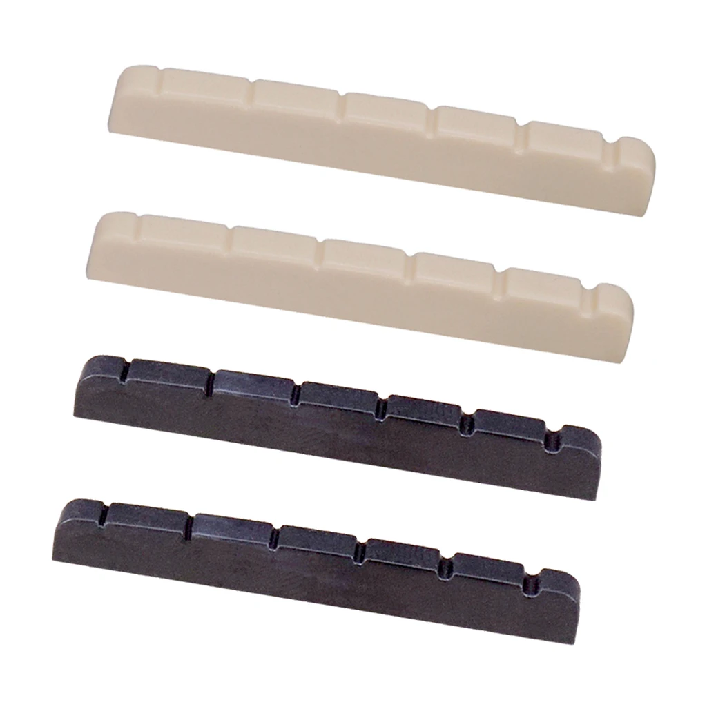2 Pack 6 String Electric Guitar Nut Slotted for Fender ST TL Style Guitar Replacement