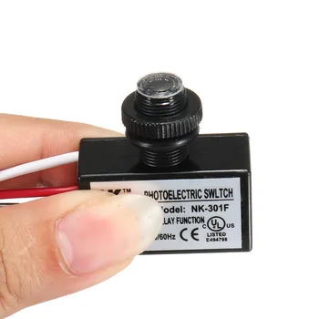 

AC80-277V Photocell Dusk to Dawn Button Photo Control Eye Switch Flush Mount GHS99