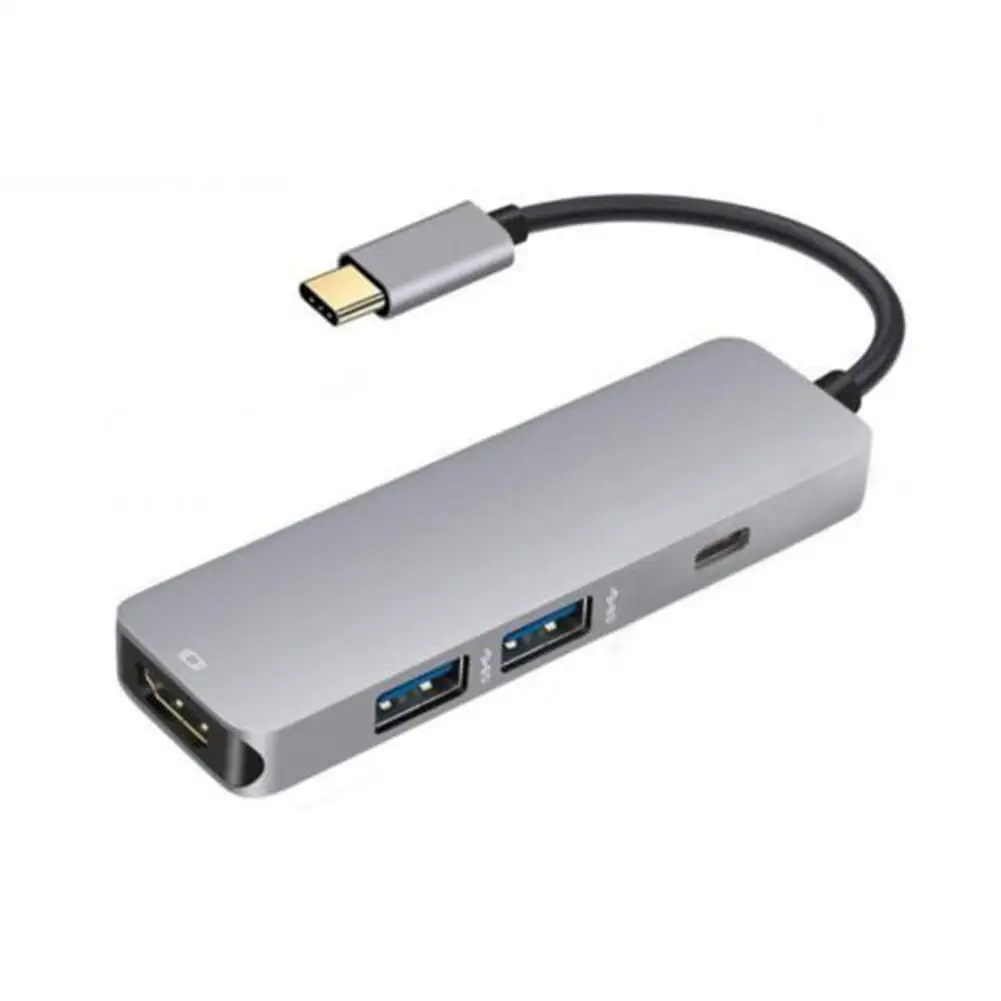 

New Arrival 4 in 1 Type C to 4K HDMI PD Power Delivery 2 USB 3.0 Hub Adapter for Tablet Phone