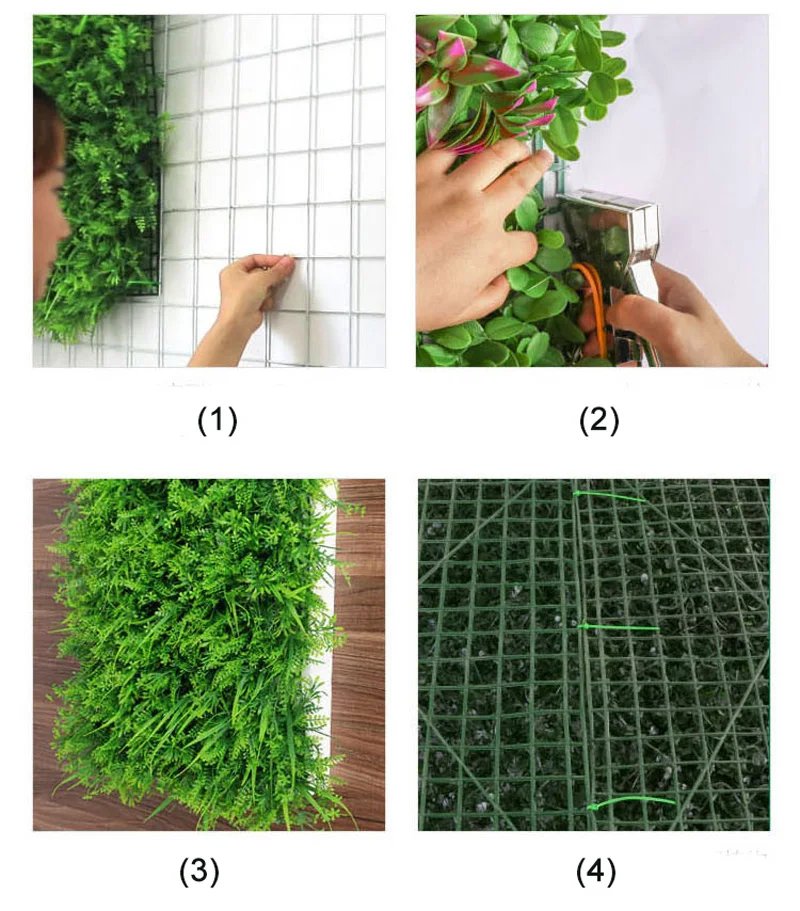 60x40 см пластиковые листья искусственные растения стены зеленая трава поддельные листья стены Ложные газон большой ряд цветов для свадьбы Сад домашний декор
