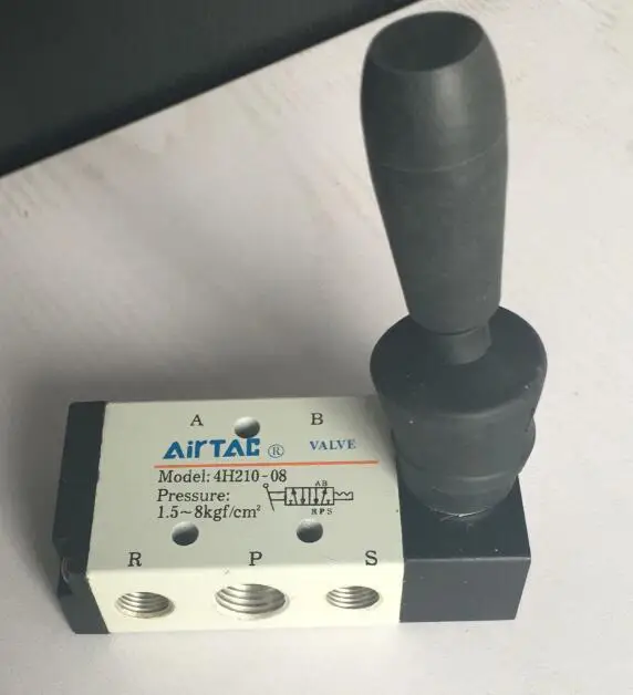 

5 Way 2 Position 1/4" BSPT Hand Lever Operated Pneumatic Valves 4H210-08 cylinder control reversing switch valve