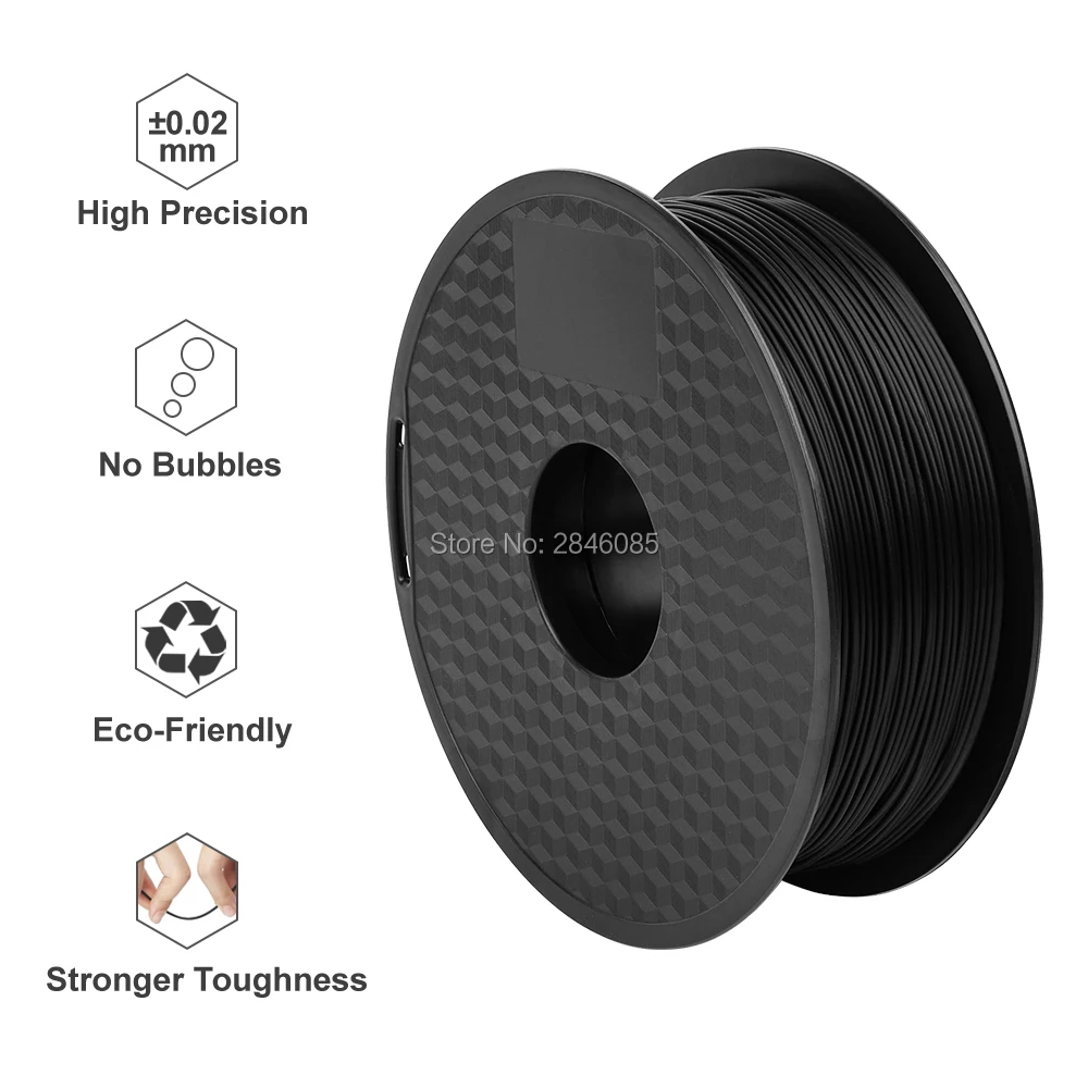 petg 1.75 Ender Brand PLA Filament Samples 2Pcs 1KG/roll 1.75mm Black+White Two Color for CREALITY 3D Printer /Reprap/Makerbot 3d petg