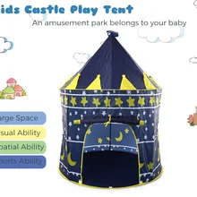 Новое поступление Складной Игровой домик розовый синий портативная наружная крытая игрушка палатка замок-домик для игр Детские Рождественские подарки