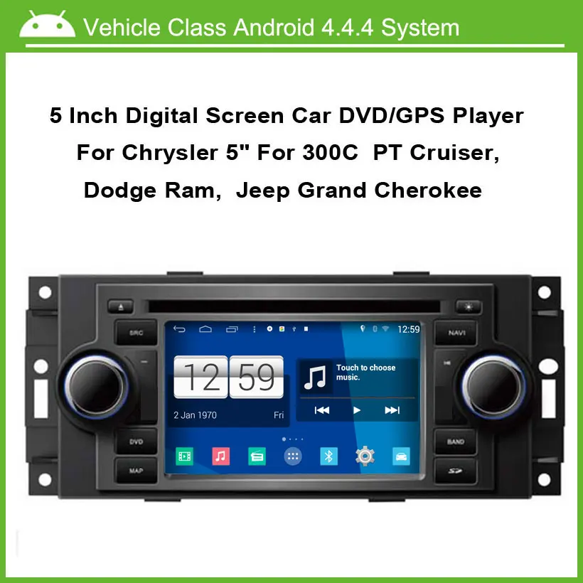 

Android Car DVD player FOR Chrysler 300C PT Cruiser Dodge Ram Jeep Grand Cherokee With GPS Bluetooth 1G CPU