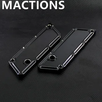 

Motorcycle Black CNC Saddlebag Latch Covers For Harley Touring Street Glide Road King FLHX FLHR FLHT 1993-2011 2012 2013