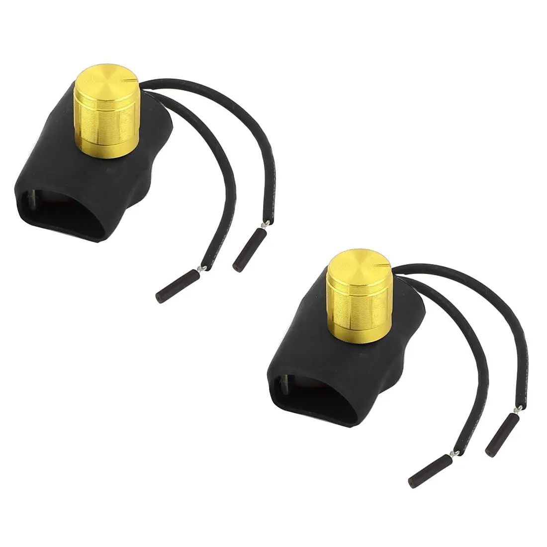 Gold 2 шт., черный, с проводом, золотой цвет AC220V 1A настольная лампа диммер - Цвет: Gold