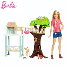 2018 Animal Doll & Playset Lovely RescuerAnimal House Toy Building Little Girl Baby Girl Toys Poppenhuis Casa de Boneca Barbie 2018 barbie animal rescuer doll
