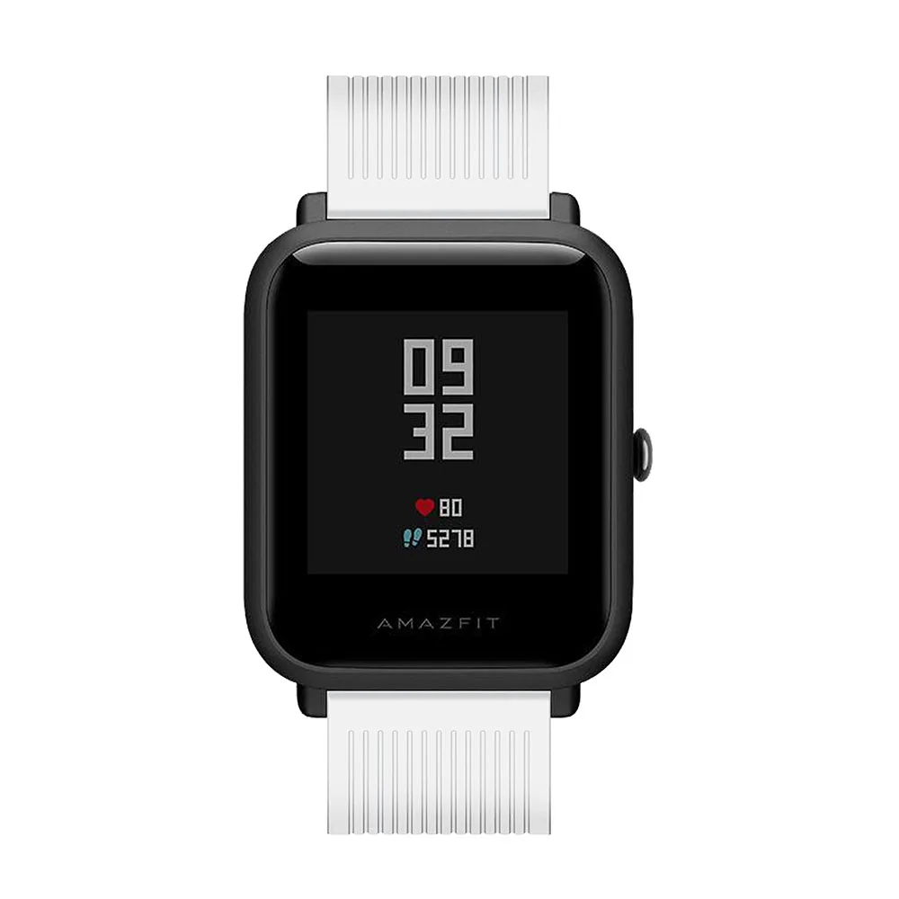 20 мм силиконовый ремешок для часов Xiaomi Huami Amazfit Bip BIT PACE Lite Молодежный умный ремешок для часов спортивный браслет ремешок на запястье водонепроницаемый