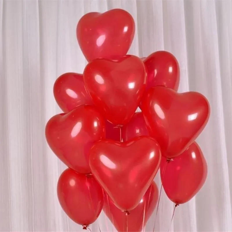 Heart baloons 50 шт./партия 10 дюймов воздушные шары с сердцем День Святого Валентина