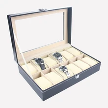 2016 Fashion Black Jewelry Box Casket Storage Box For Jewelry Exquisite Watch Purpose Jewelry DIsplay Organizer Free Delivery
