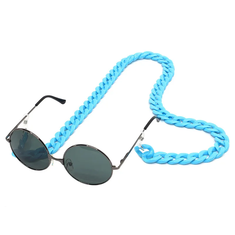 Красочные Акриловые звенья цепи многоцветные очки цепи для шнур для очков для чтения солнцезащитные очки ремень держатель шейный ремешок аксессуары